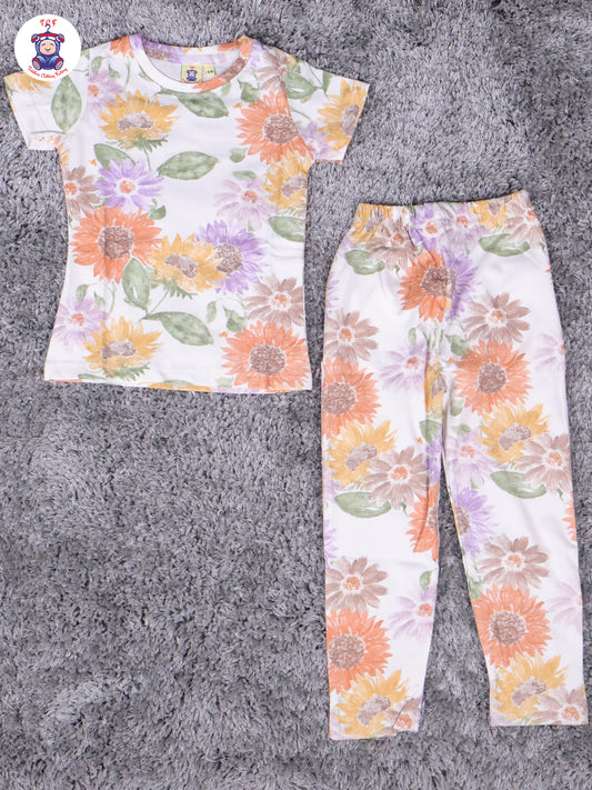 White - Flower Girls Night Wear