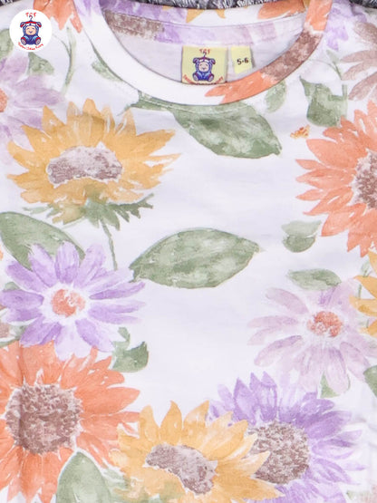 White - Flower Girls Night Wear