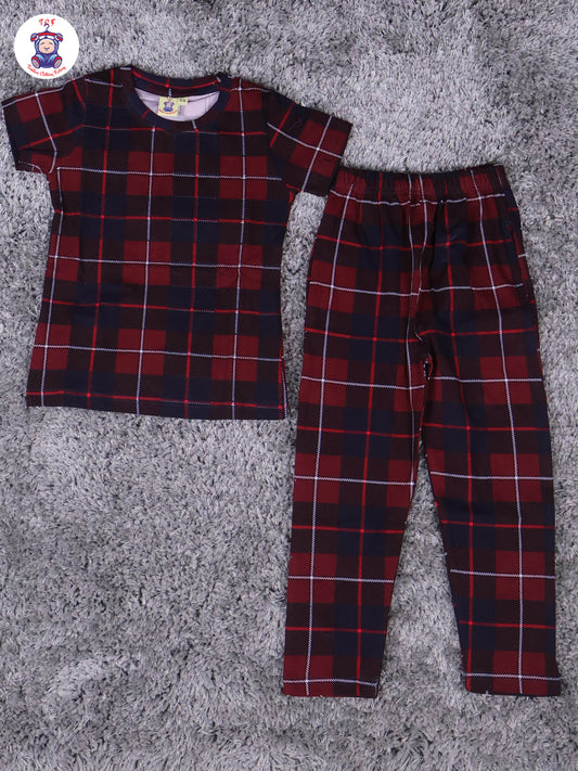 Red & Black - Boys Night Wear