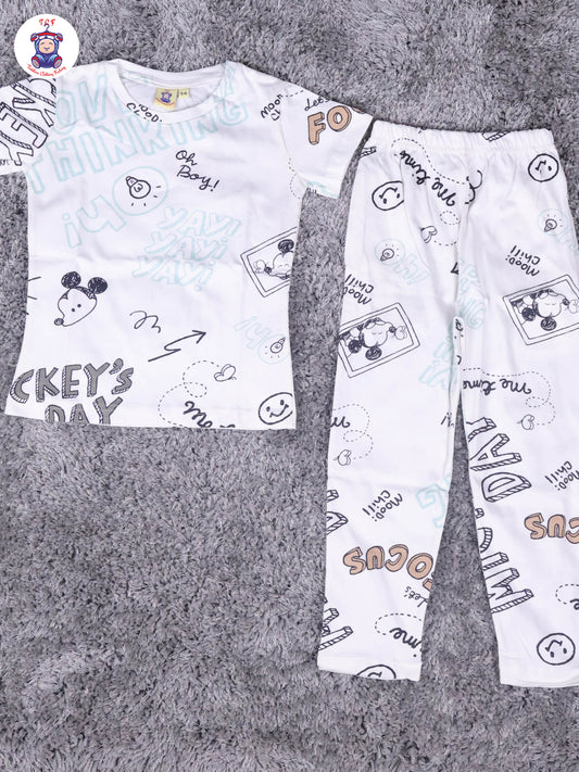 White - Boys Night Wear