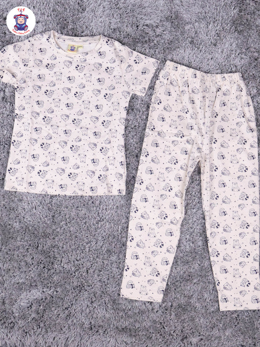 Cream - Animals Boys Night Wear
