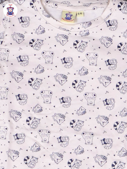 Cream - Animals Boys Night Wear