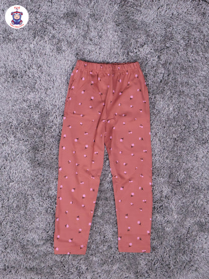 Peach - Rose Girls Night Wear