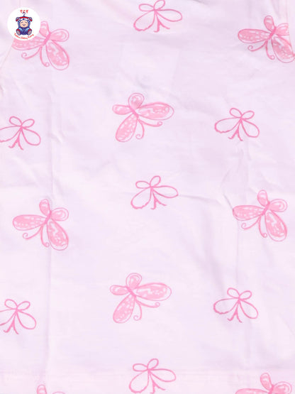 Light Pink - Butterfly Girls Night Wear