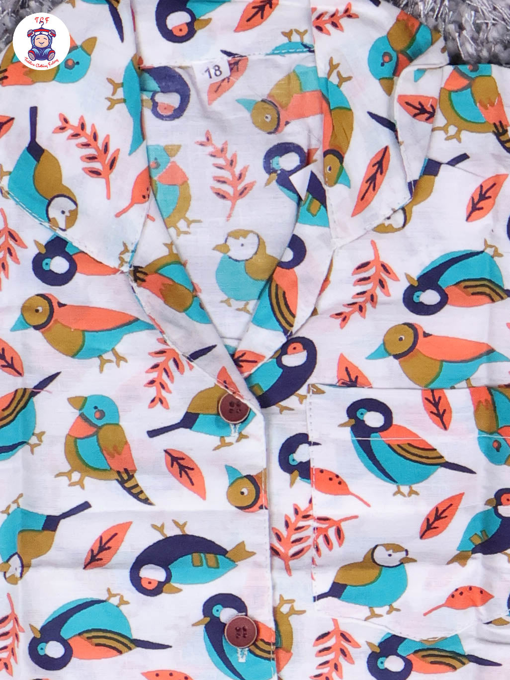 Teal Green & Navy Blue - Parrot Boys Readymade Cotton Shirts & Pant