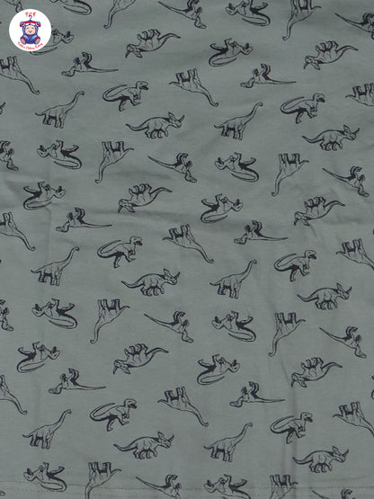 Dark Green - Dinosaur Boys Night Wear