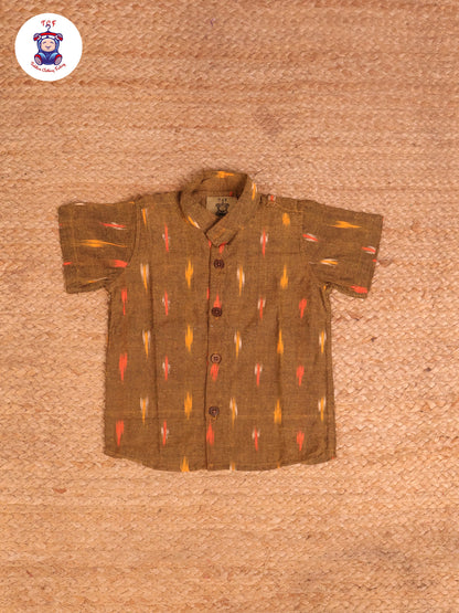 Mustard - Boys Readymade Ikat Shirts