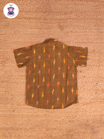 Mustard - Boys Readymade Ikat Shirts