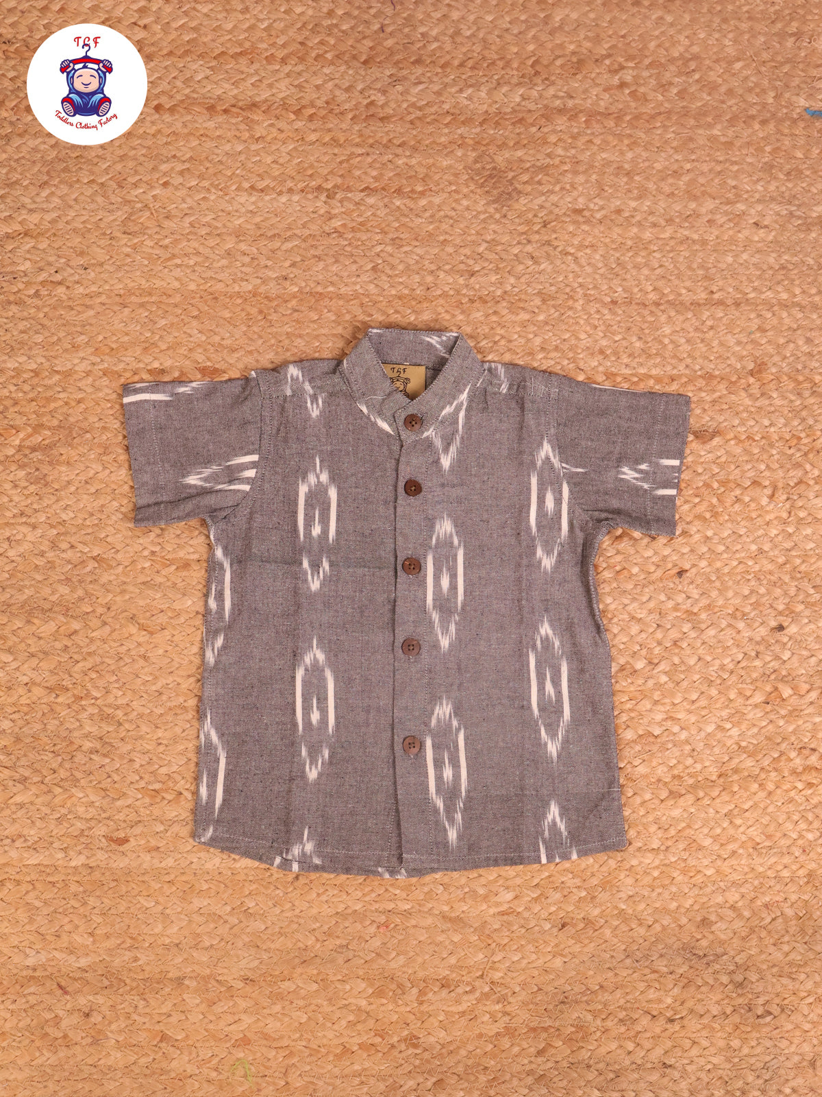 Grey Big - Boys Readymade Ikat Shirts