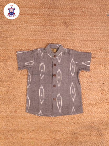 Grey Big - Boys Readymade Ikat Shirts