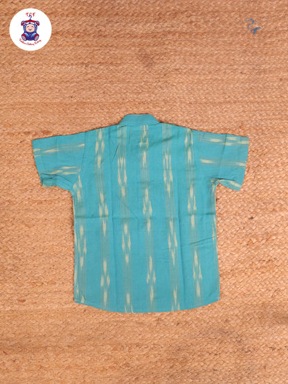 Blue - Boys Readymade Ikat Shirts