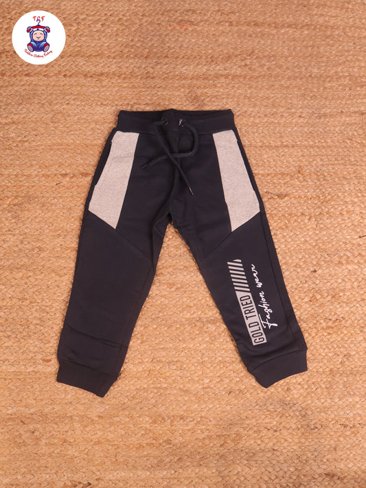 Navy Blue & Grey - Boys Readymade Joggers