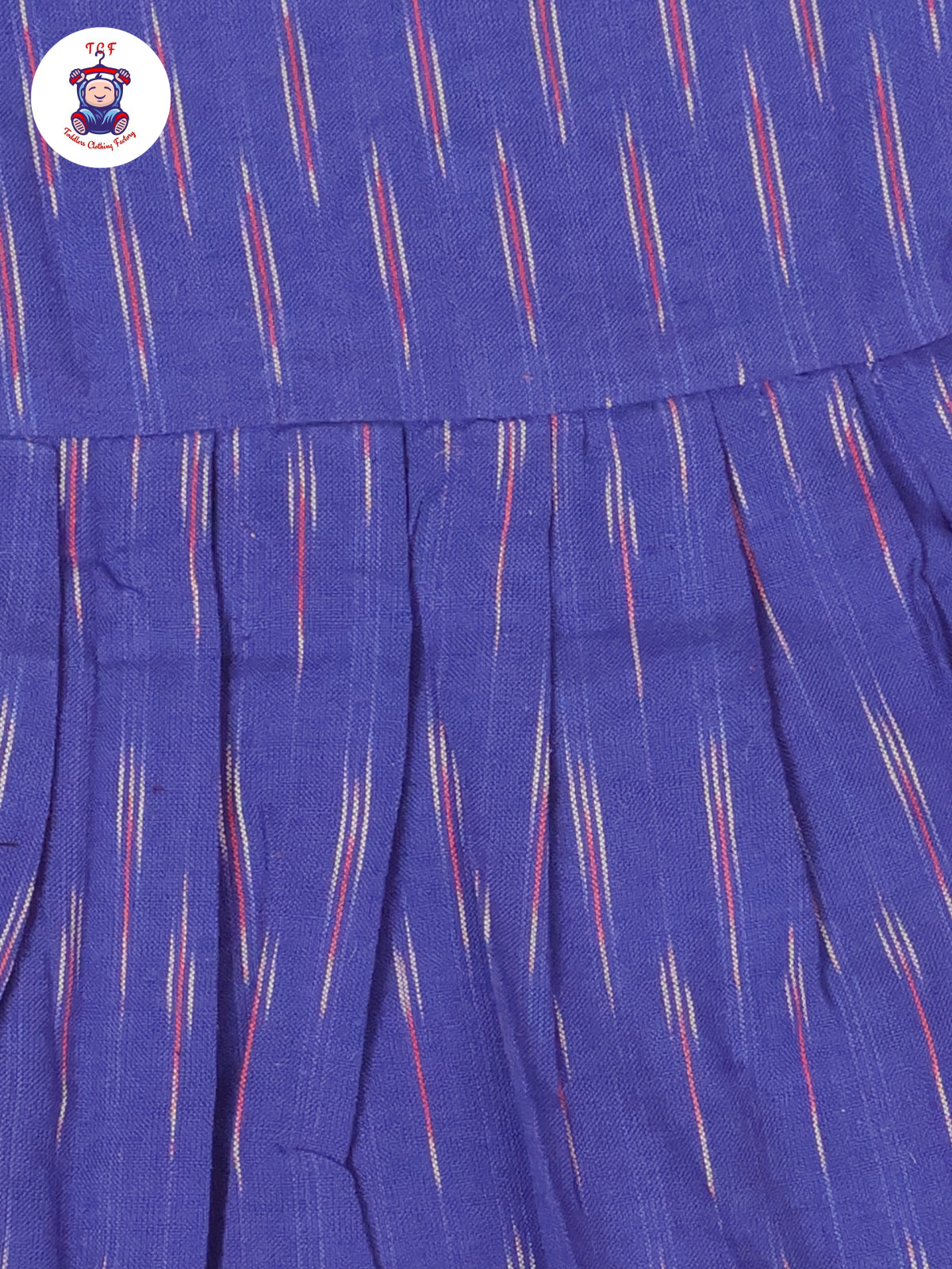 Blue - Girls Readymade Ikat Frocks