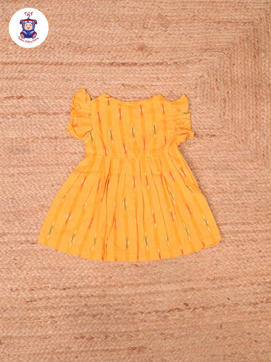 Mustard - Girls Readymade Ikat Frocks