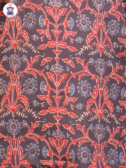 Brown  - Boys Printed Long Kurta