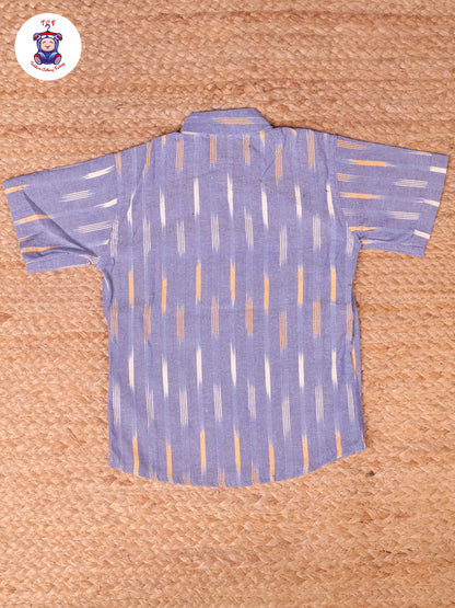 Blue Denim -  Boys Readymade Ikat Shirts