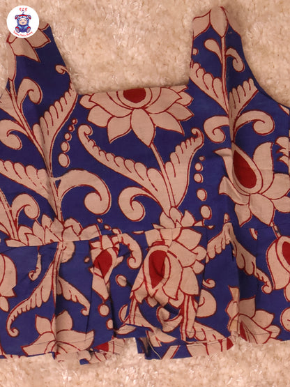 Navy Blue Floral Printed - Kalamkari Co-ords Sets