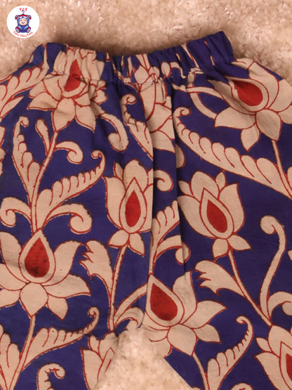 Navy Blue Floral Printed - Kalamkari Co-ords Sets