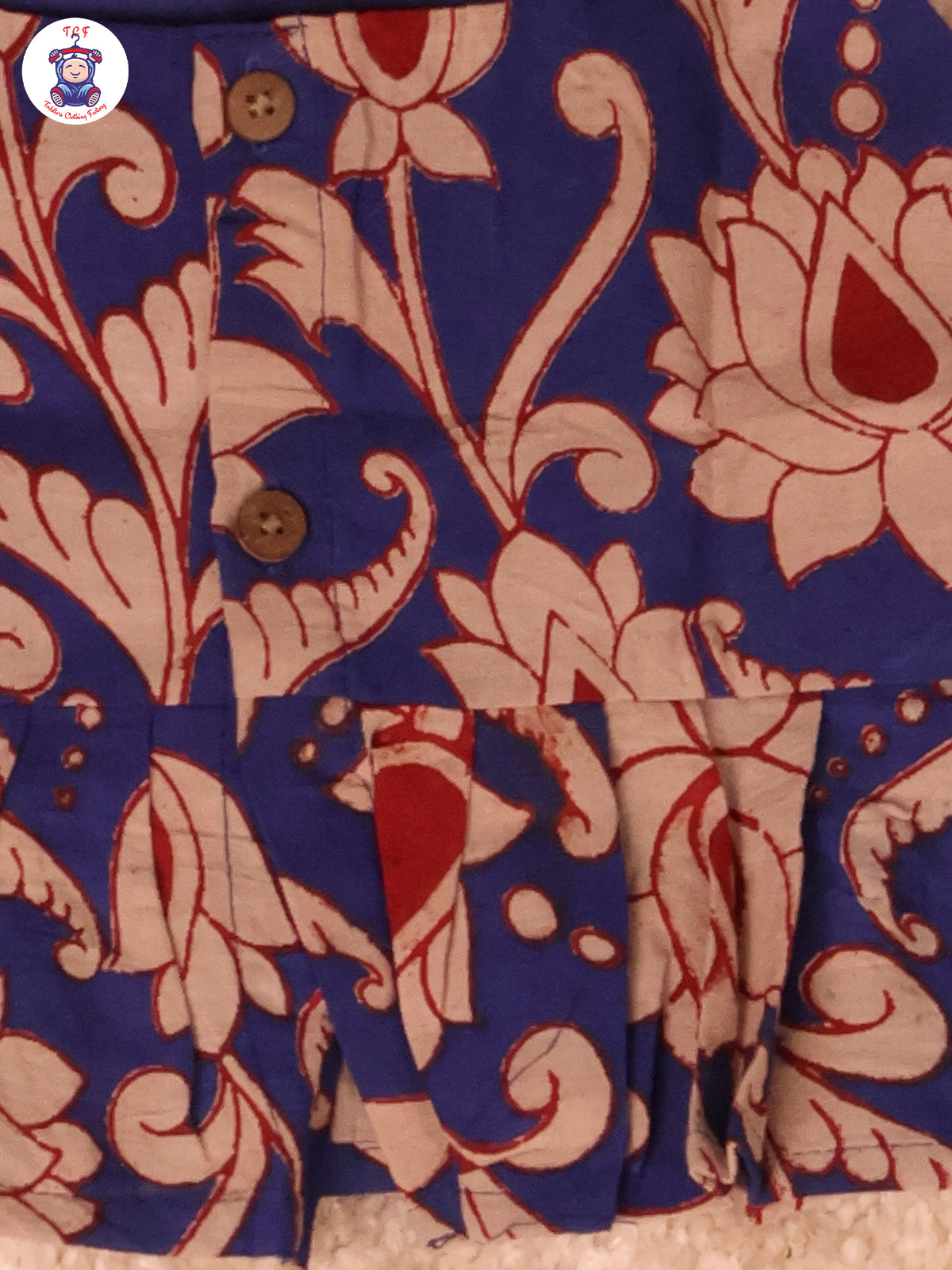 Navy Blue Floral Printed - Kalamkari Co-ords Sets
