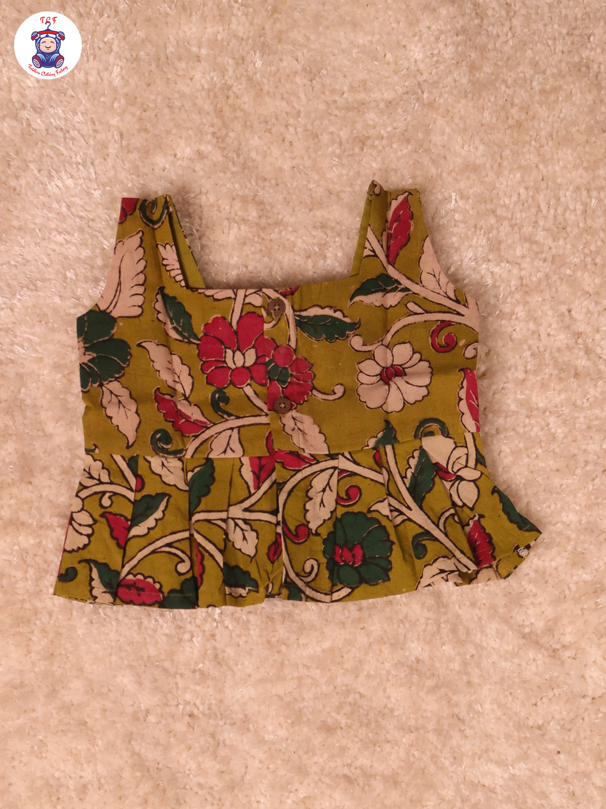 Light Green Floral Printed - Kalamkari Co-ords Sets