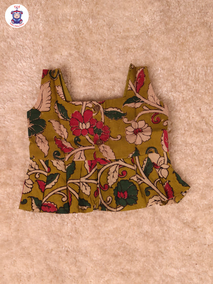 Light Green Floral Printed - Kalamkari Co-ords Sets