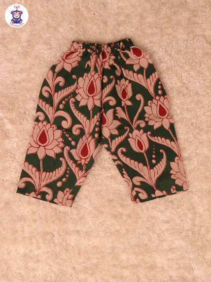 Bottle Green Floral Printed - Kalamkari Co-ords Sets