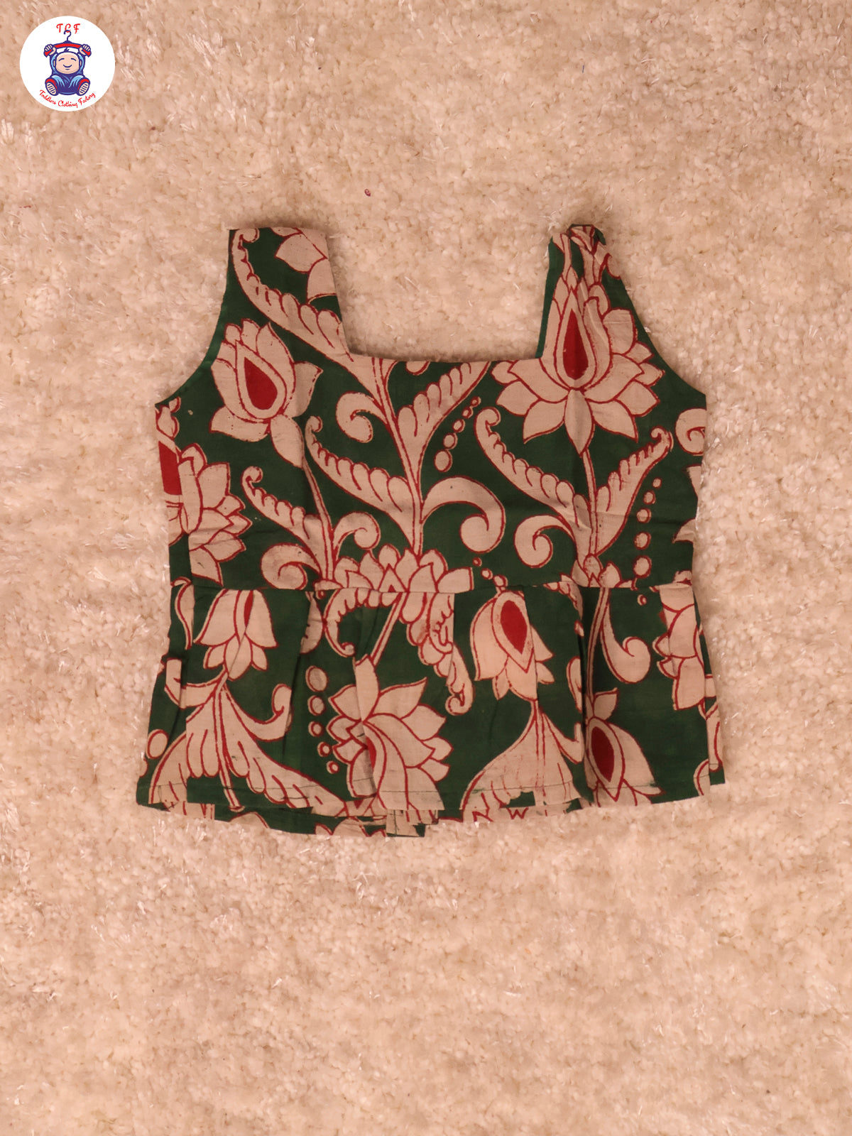 Bottle Green Floral Printed - Kalamkari Co-ords Sets