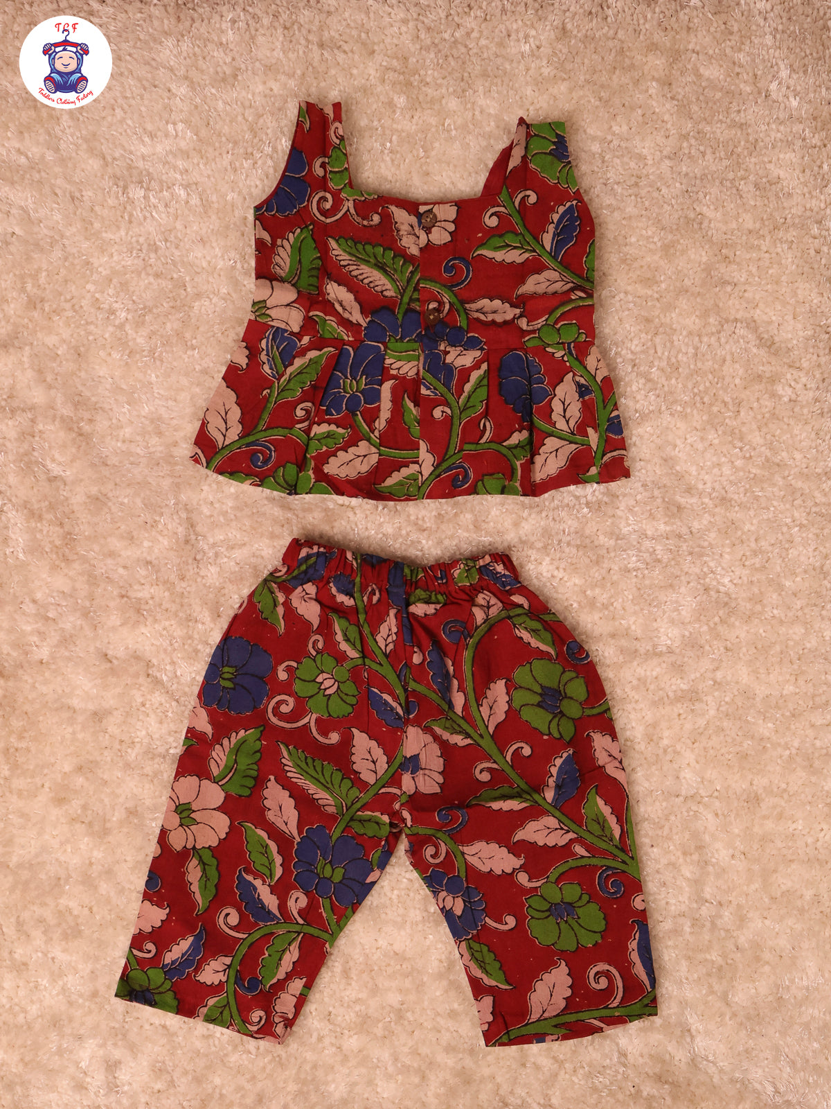 Maroon Floral Printed - Kalamkari Co-ords Sets