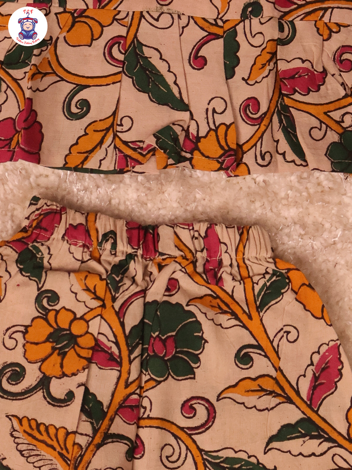 Cream Floral Printed - Kalamkari Co-ords Sets