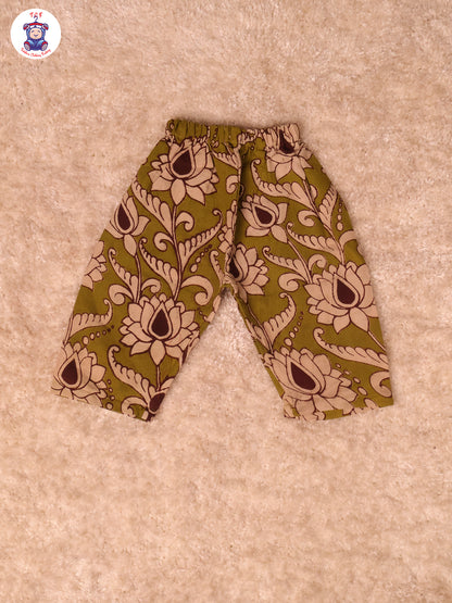Leaf Green Floral Printed - Kalamkari Co-ords Sets