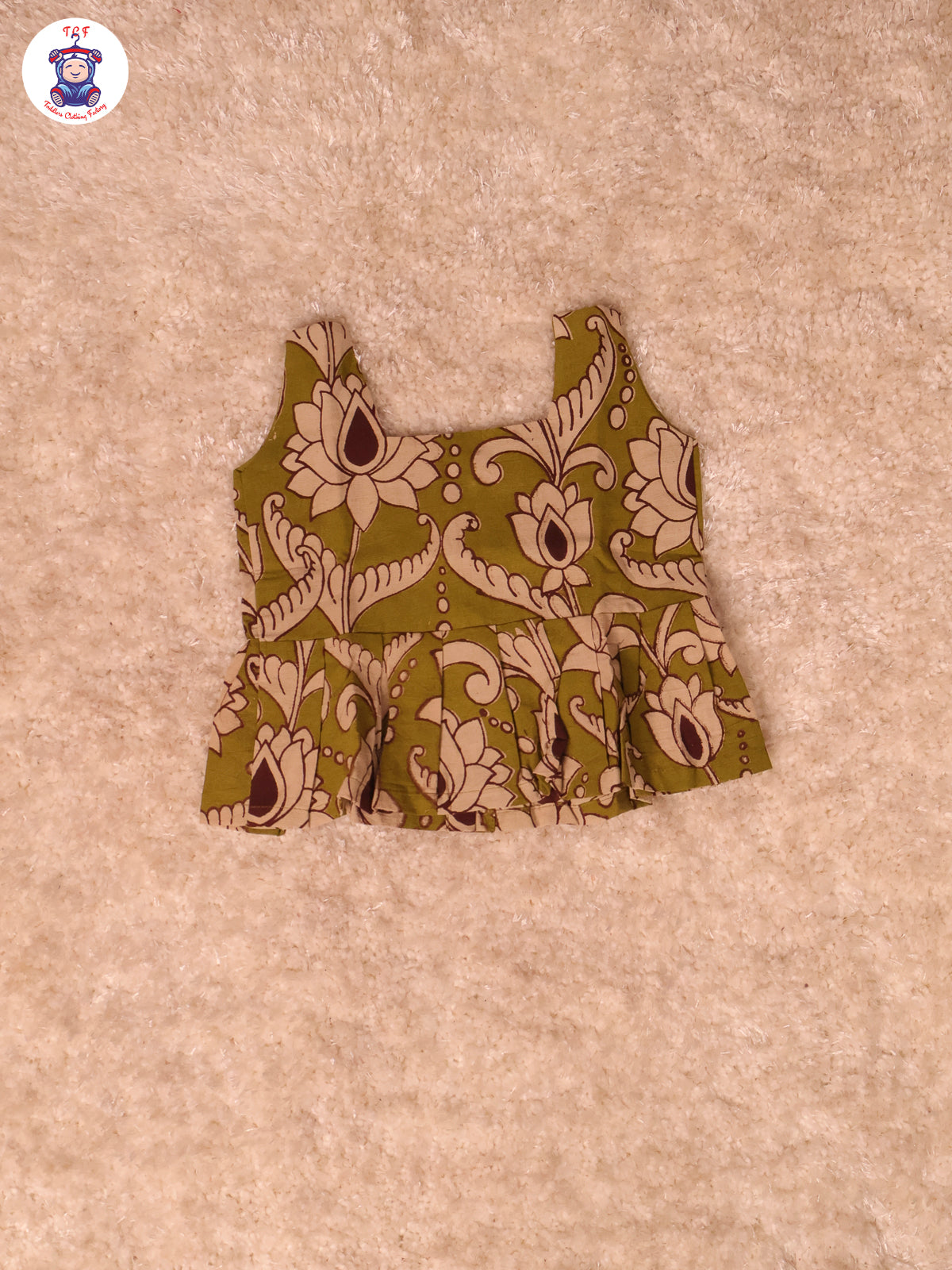 Leaf Green Floral Printed - Kalamkari Co-ords Sets