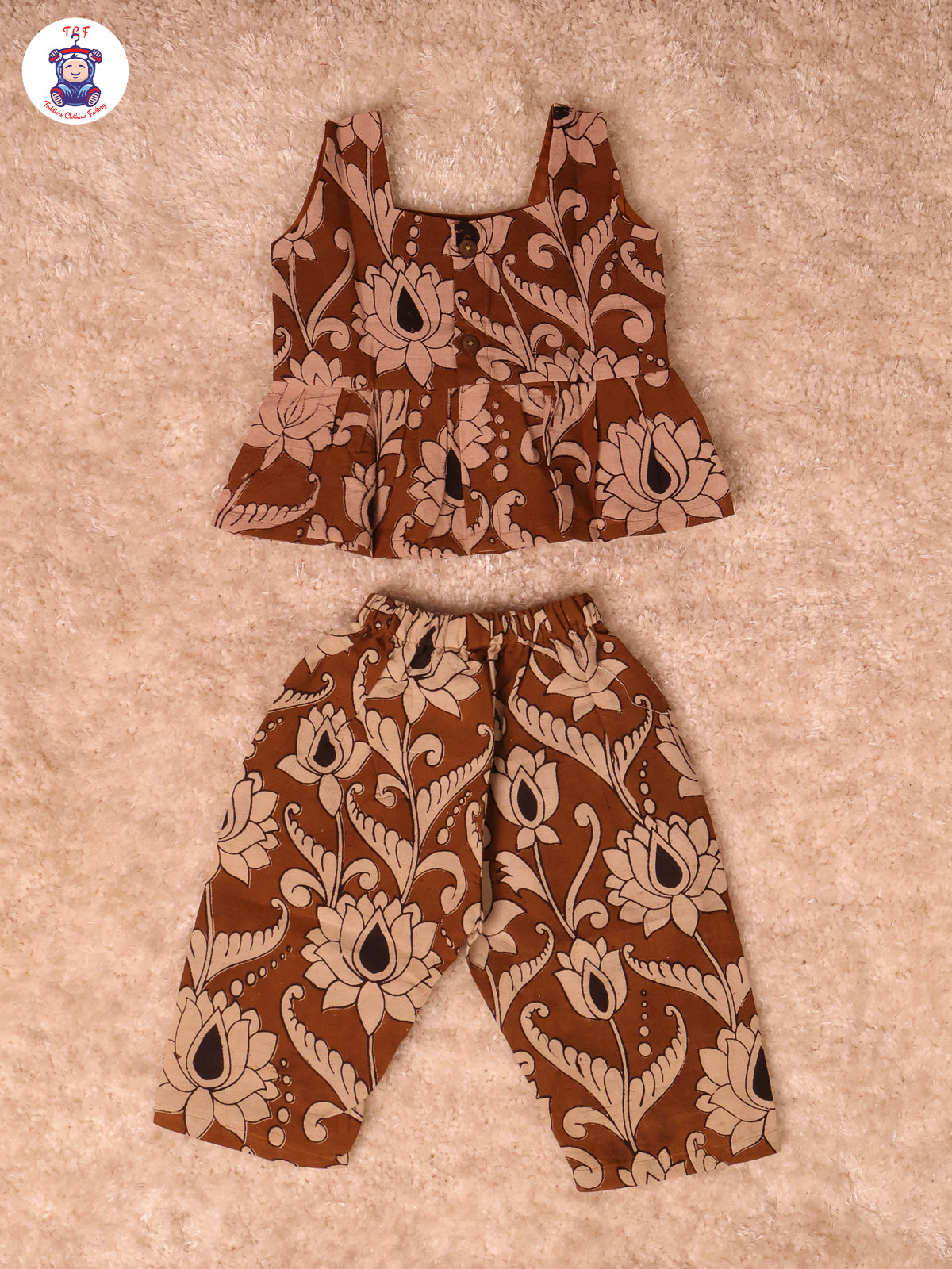 Brown Floral Printed - Kalamkari Co-ords Sets