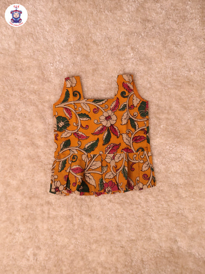 Mustard Floral Printed - Kalamkari Co-ords Sets