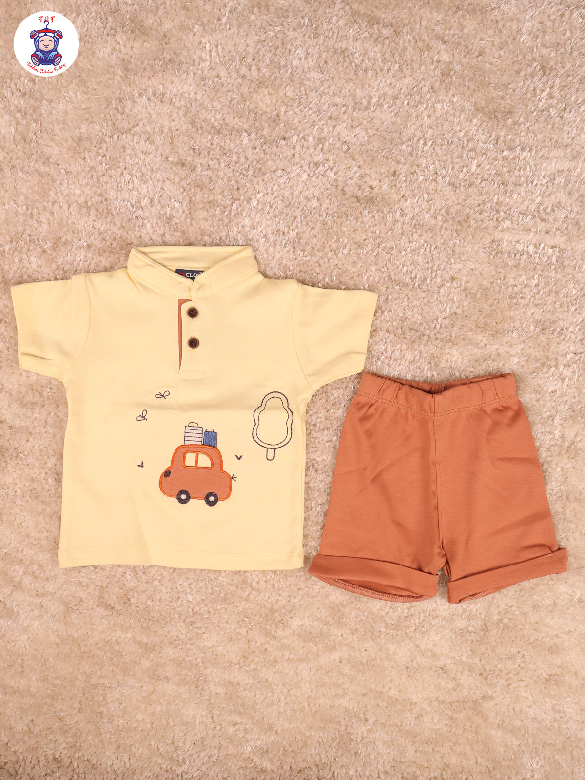 Yellow Collor T-Shirts With Shorts