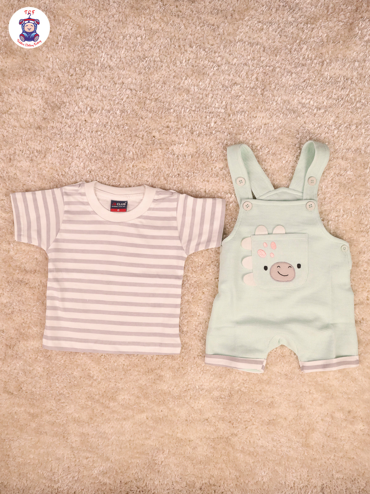 Light Green & Grey Lines - Jumpsuits