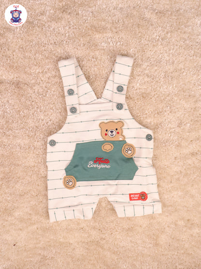 Green & White - Hello Everyone Jumpsuits