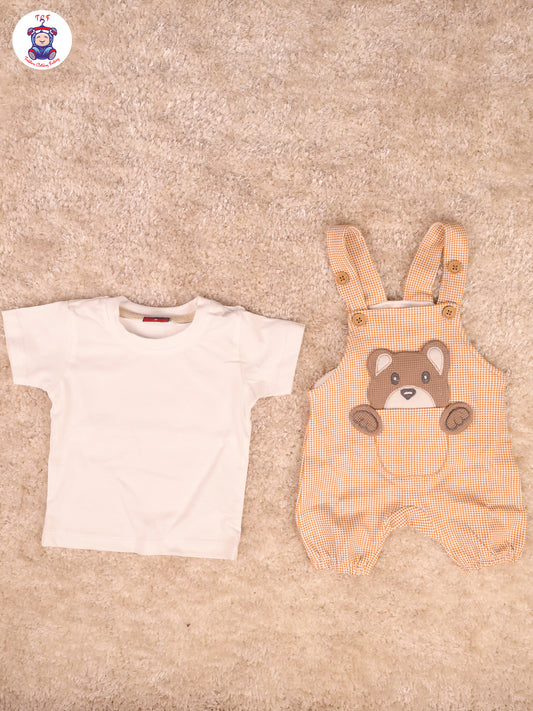 White & Sky Blue - Teddy Jumpsuits
