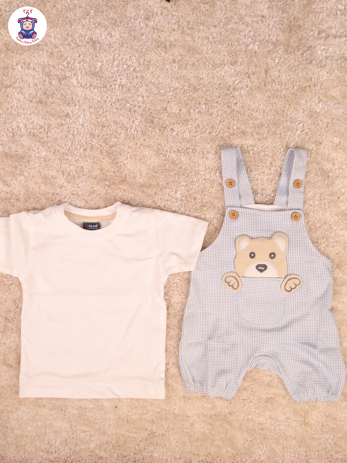 White & Brown - Teddy Jumpsuits
