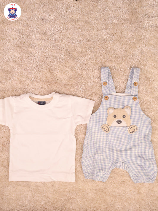 White & Brown - Teddy Jumpsuits