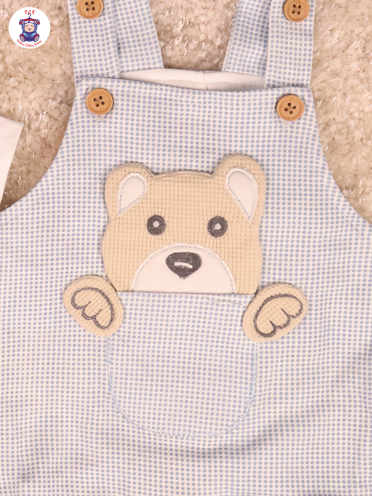 White & Brown - Teddy Jumpsuits