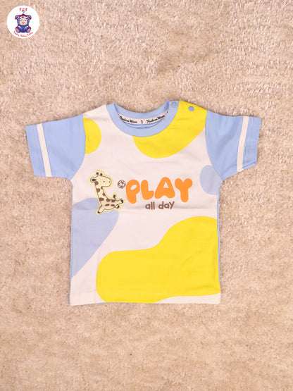Blue & White - Play All Day Tshirt & Shorts
