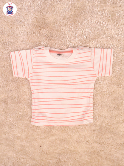 Peach & White - Elephant Jumpsuits
