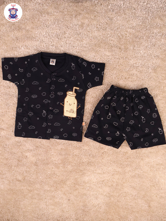 Navy Blue - T- Shirts & Shorts