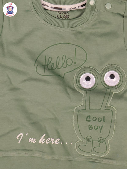 Light Green Cool Boy - Tshirts & Shorts
