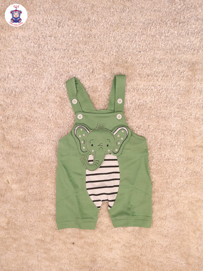 White & Green - Elephant Jumpsuits