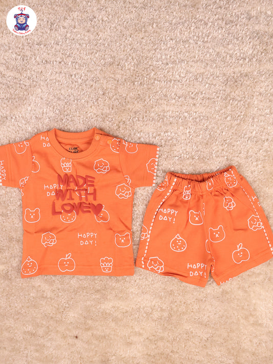 Orange -  T-Shirts & Shorts