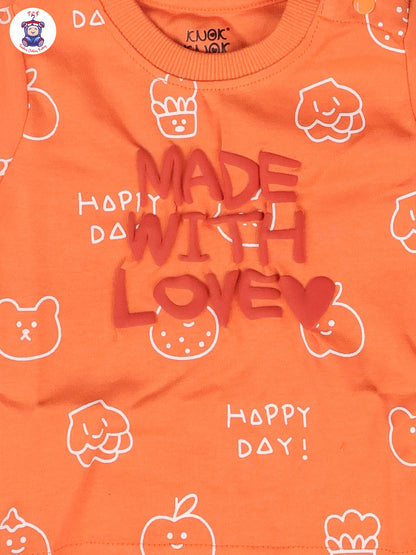 Orange -  T-Shirts & Shorts
