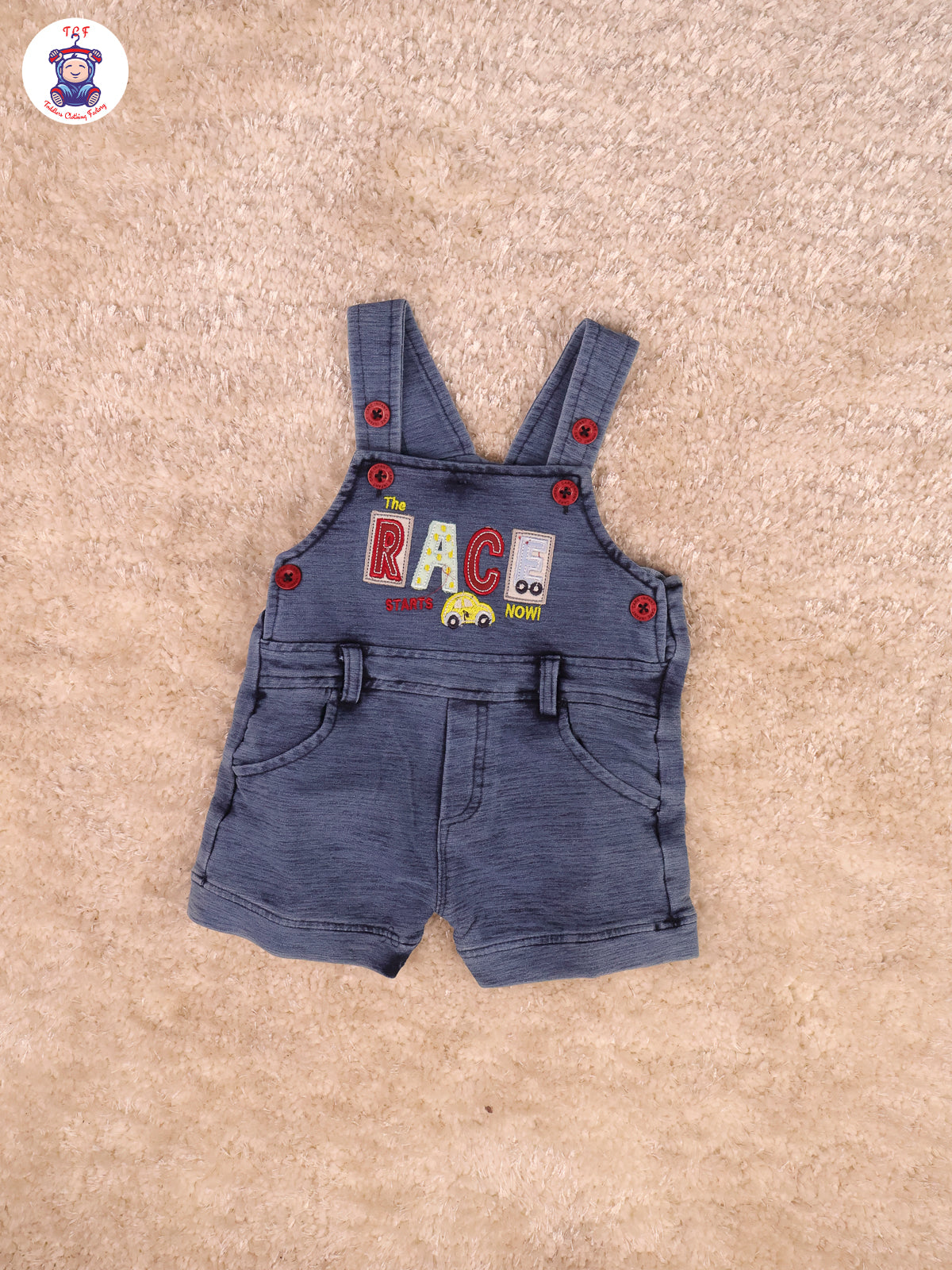 Red & Denim - Race Car Jumpsuits