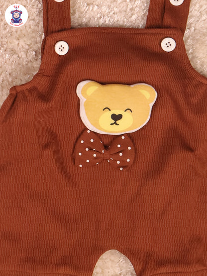 White & Brown - Teddy Unisex Jumpsuits