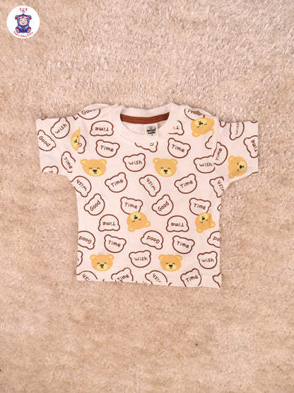 White & Brown - Teddy Unisex Jumpsuits